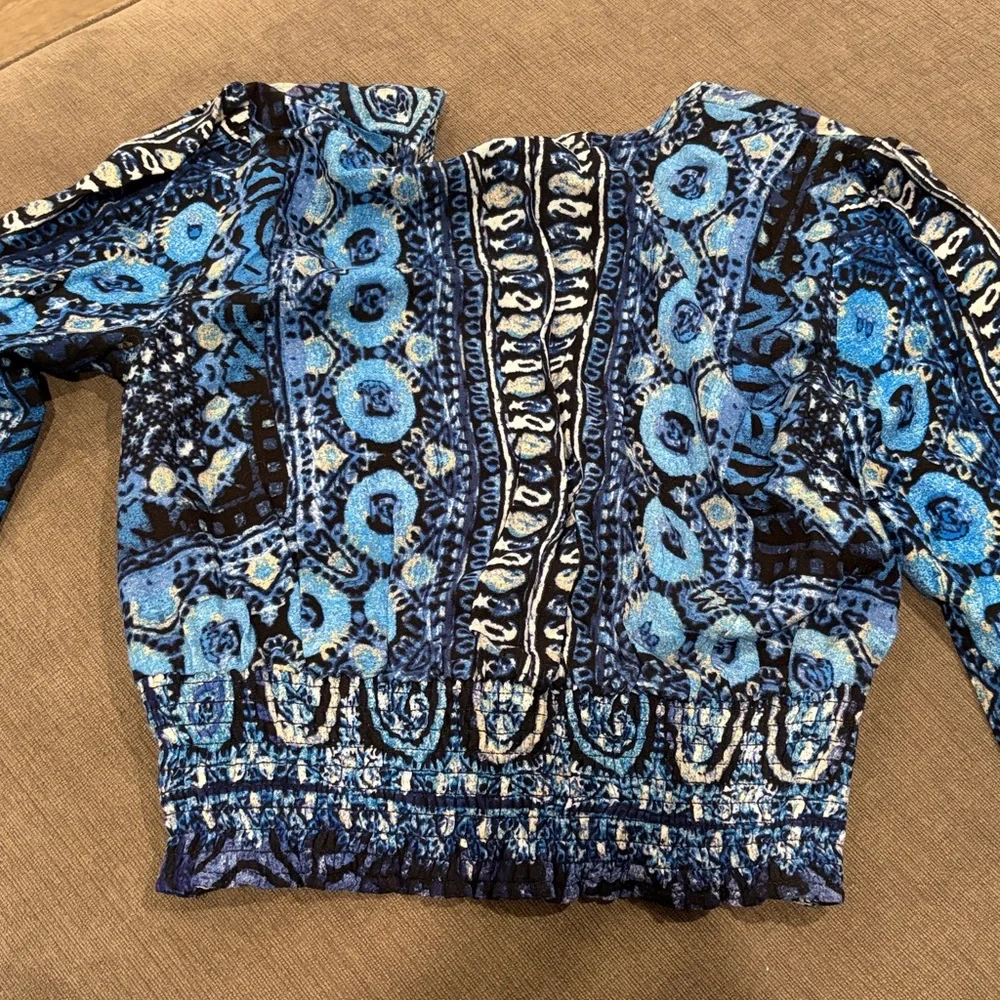 Free People Wild & Free Long Sleeve Blouse - NWOT!!women’s top tops crop cropped